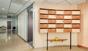 Espace boîtes aux lettres pour la domiciliation d'entreprise au centre d'affaires BURO Club Nancy