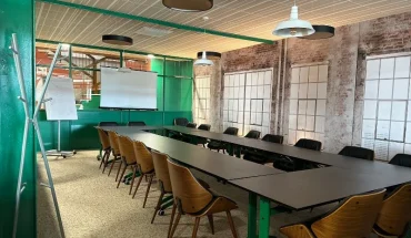 Salles de réunion dans un style industriel au sein du centre d'affaires BURO Club Dijon Cap Nord