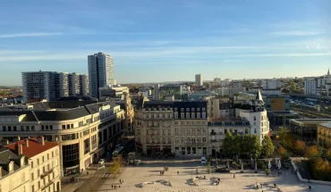Vue panoramique sur le centre-ville de Nancy depuis les bureaux BURO Club